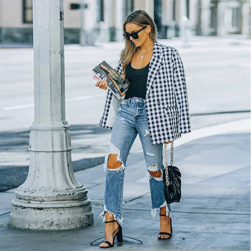 Spring New Ripped Ladies Jeans