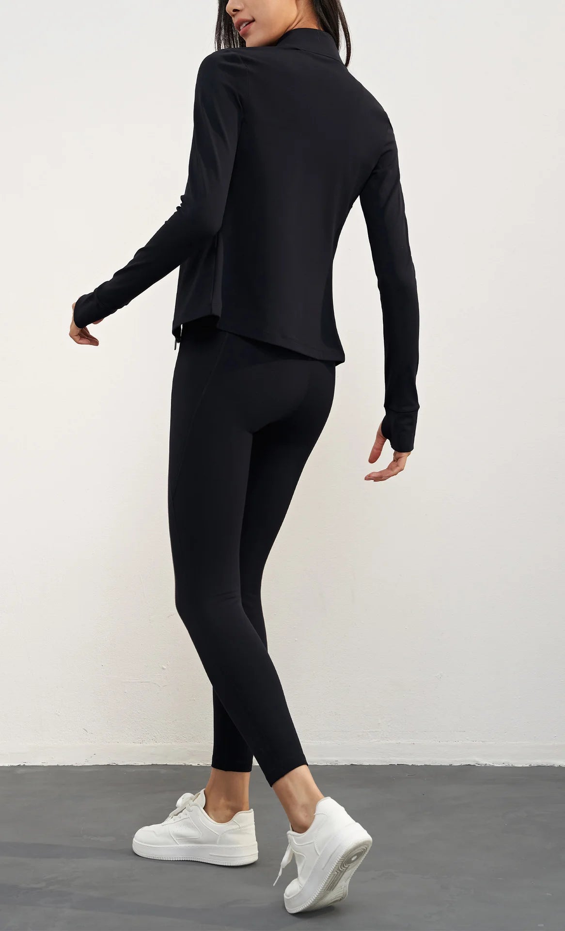 Velvet Vertical Collar Yoga Sport Coat