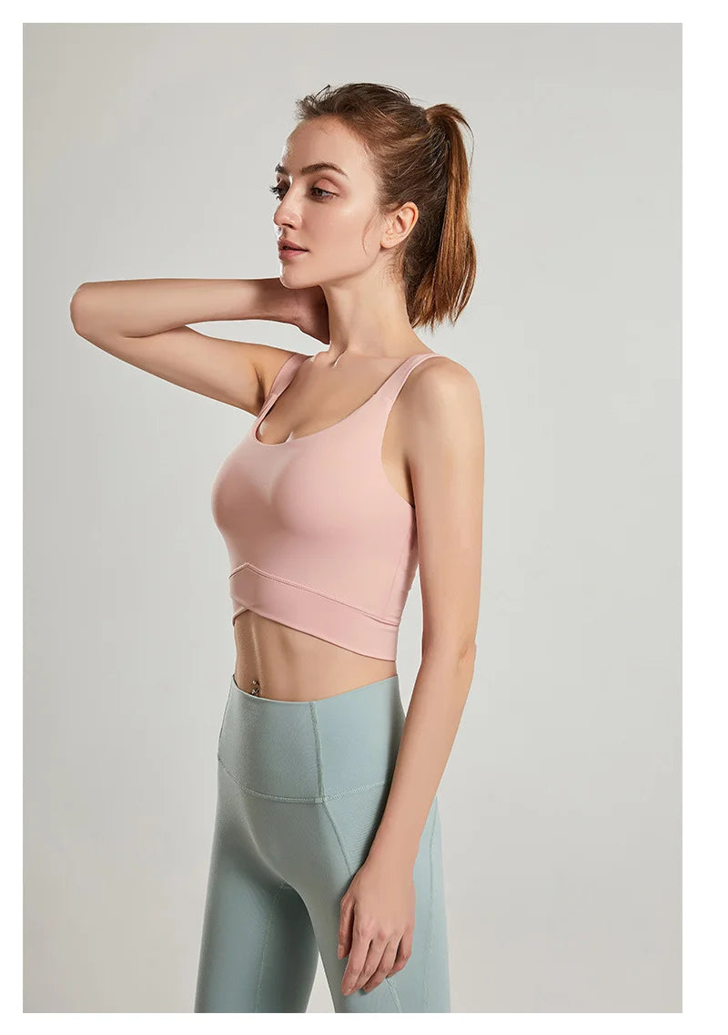 Sports Bra Running Shockproof Stretch Sports Vest Sports