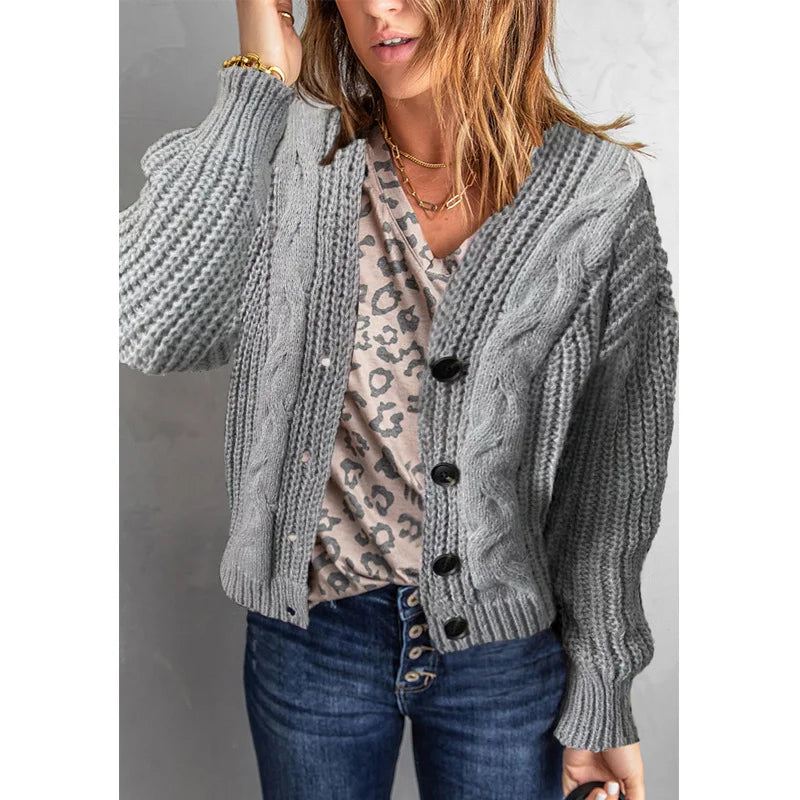 Knitted Cardigan Sweater Jacket