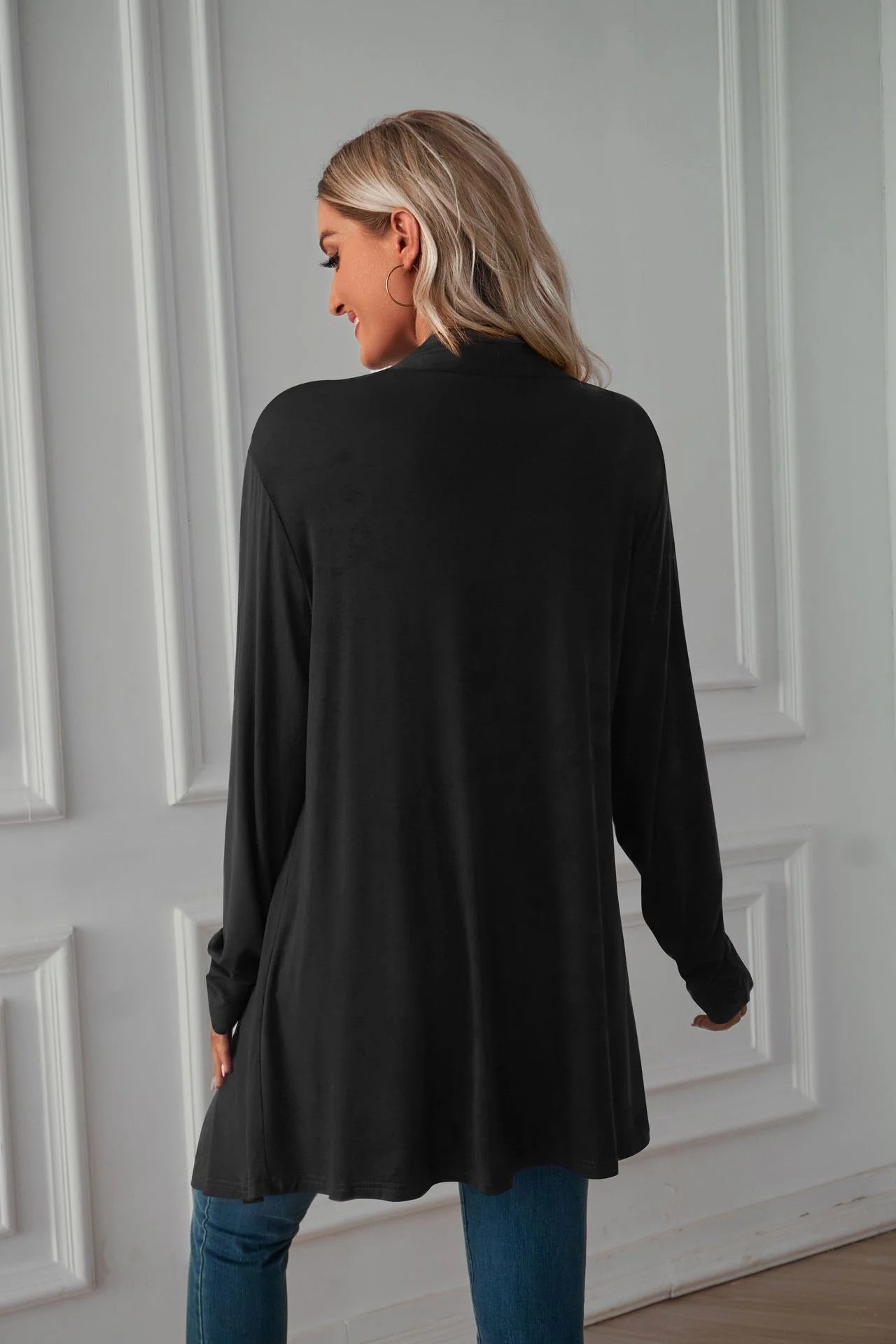 Long Cardigan Style Blouse