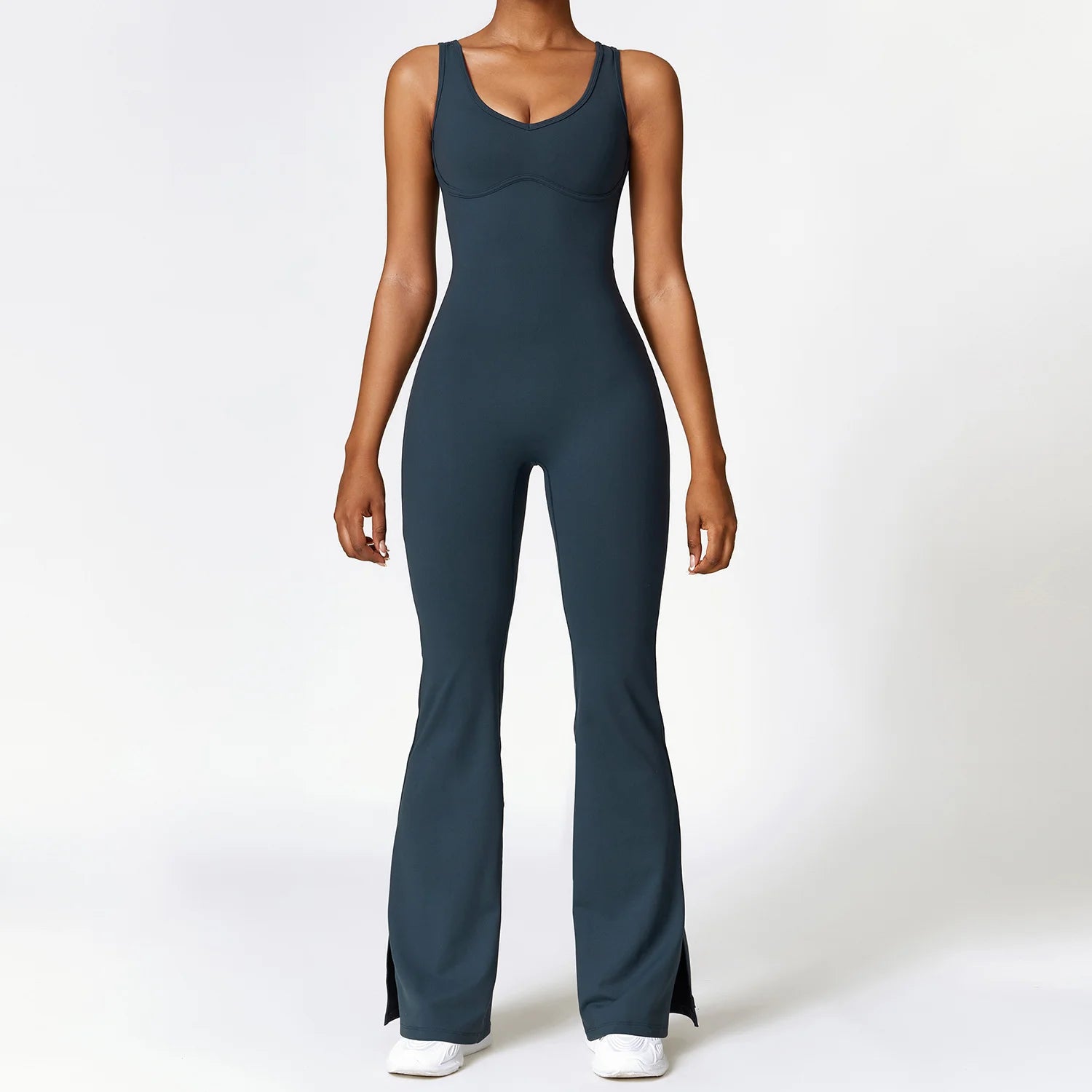 Tight Sports Wide Leg Jumpsuit