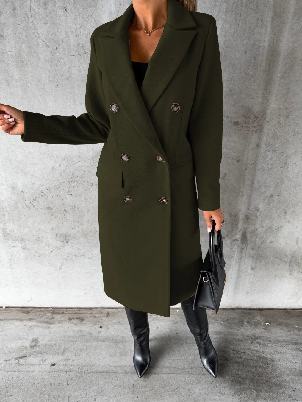 Fitted Coat With Buttons