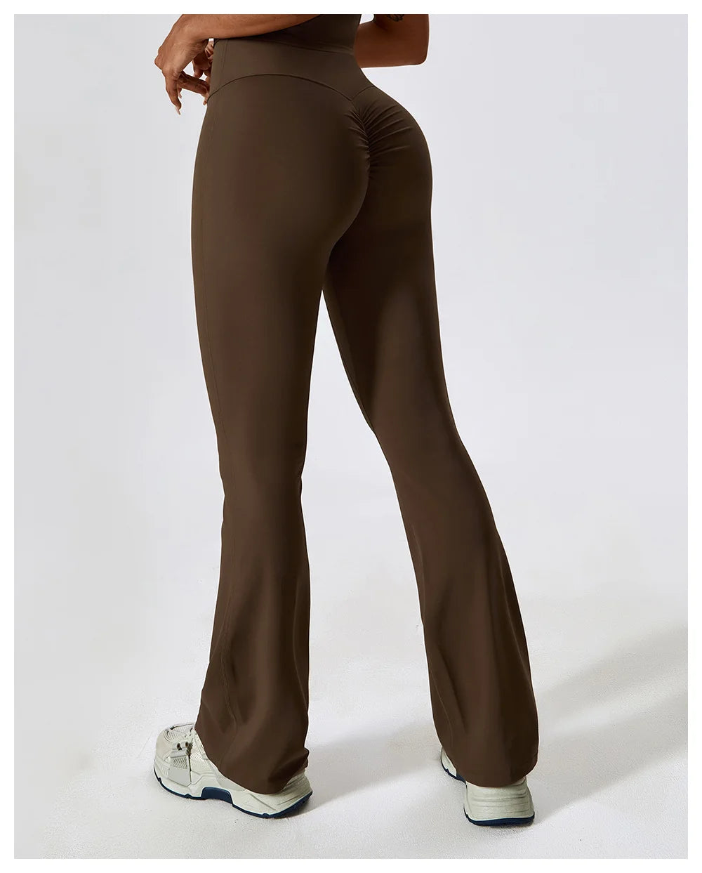 High Waist Slightly Flared Casual Sweatpants