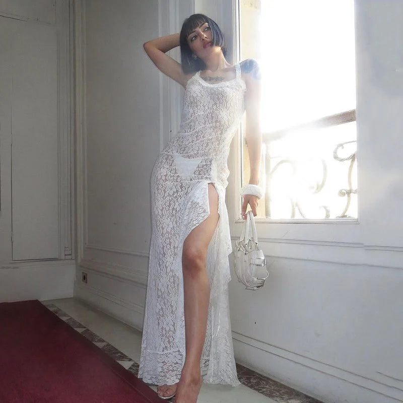 Backless Lace Dress