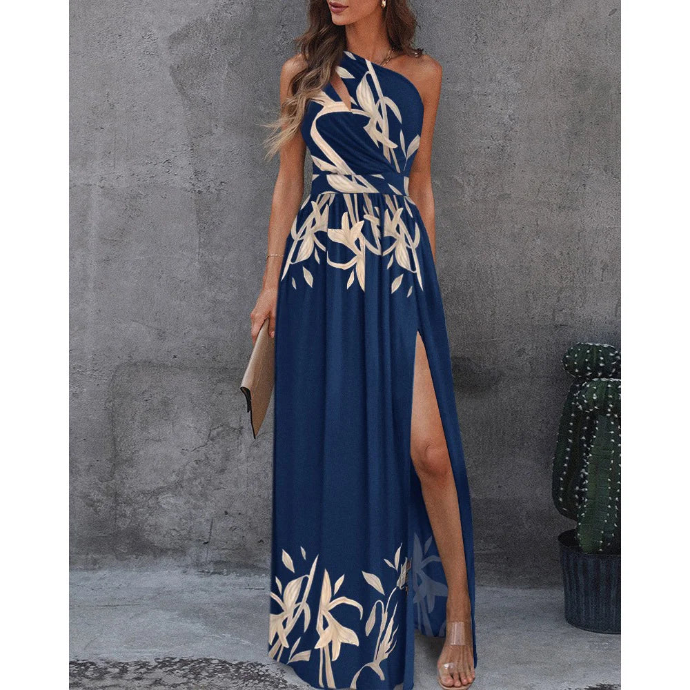 Dress With Slit At The Waist