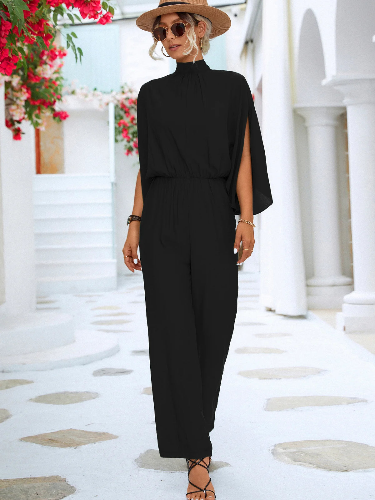 New Hot Selling Women’s Stand Up Collar Jumpsuit