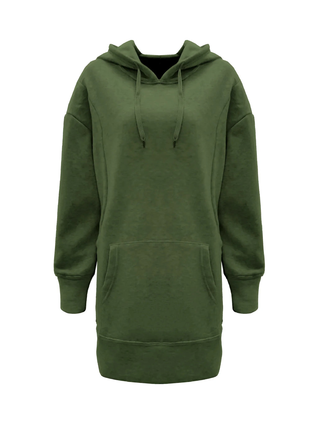 Hooded Baggy Solid Color