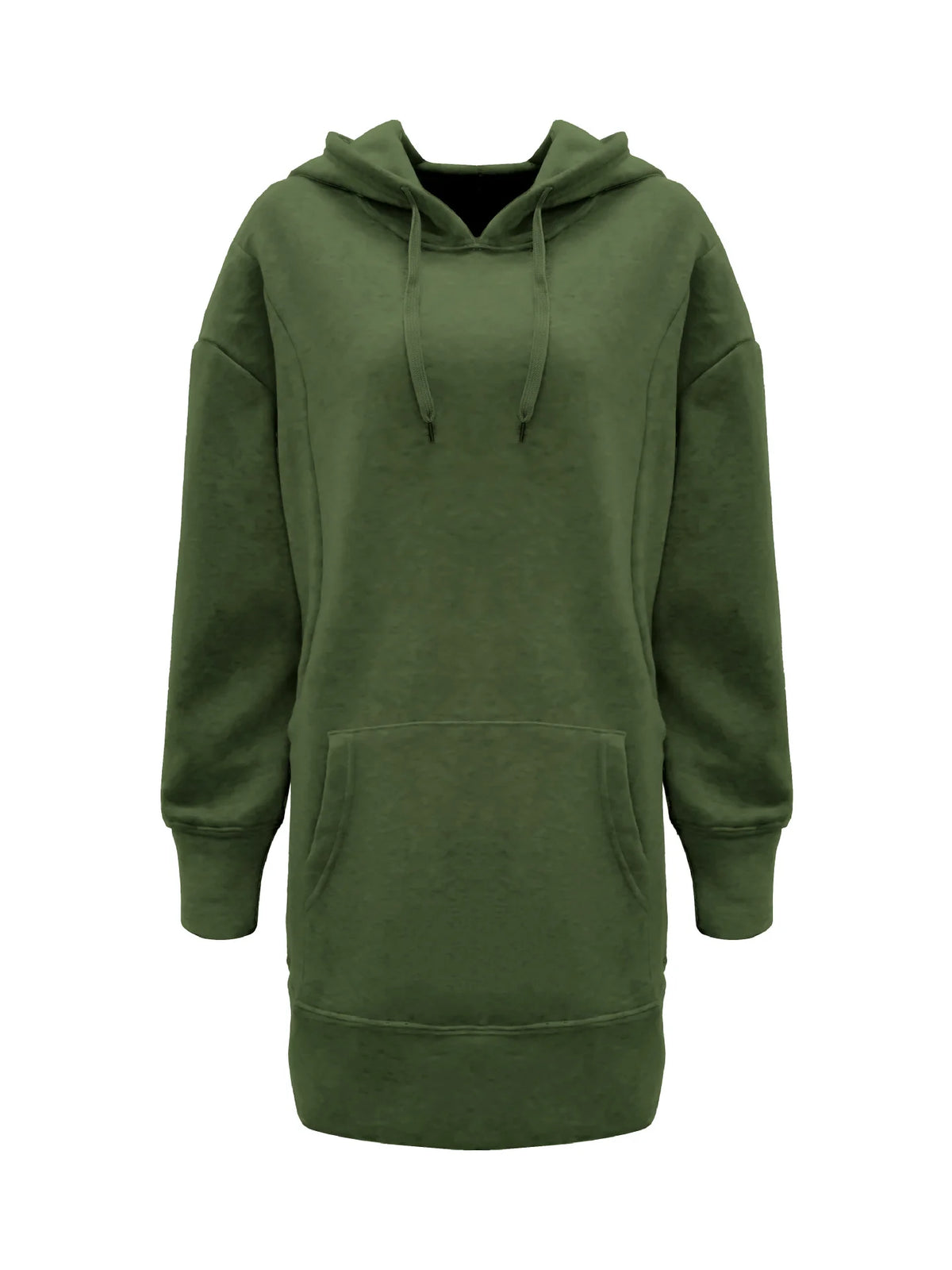 Hooded Baggy Solid Color