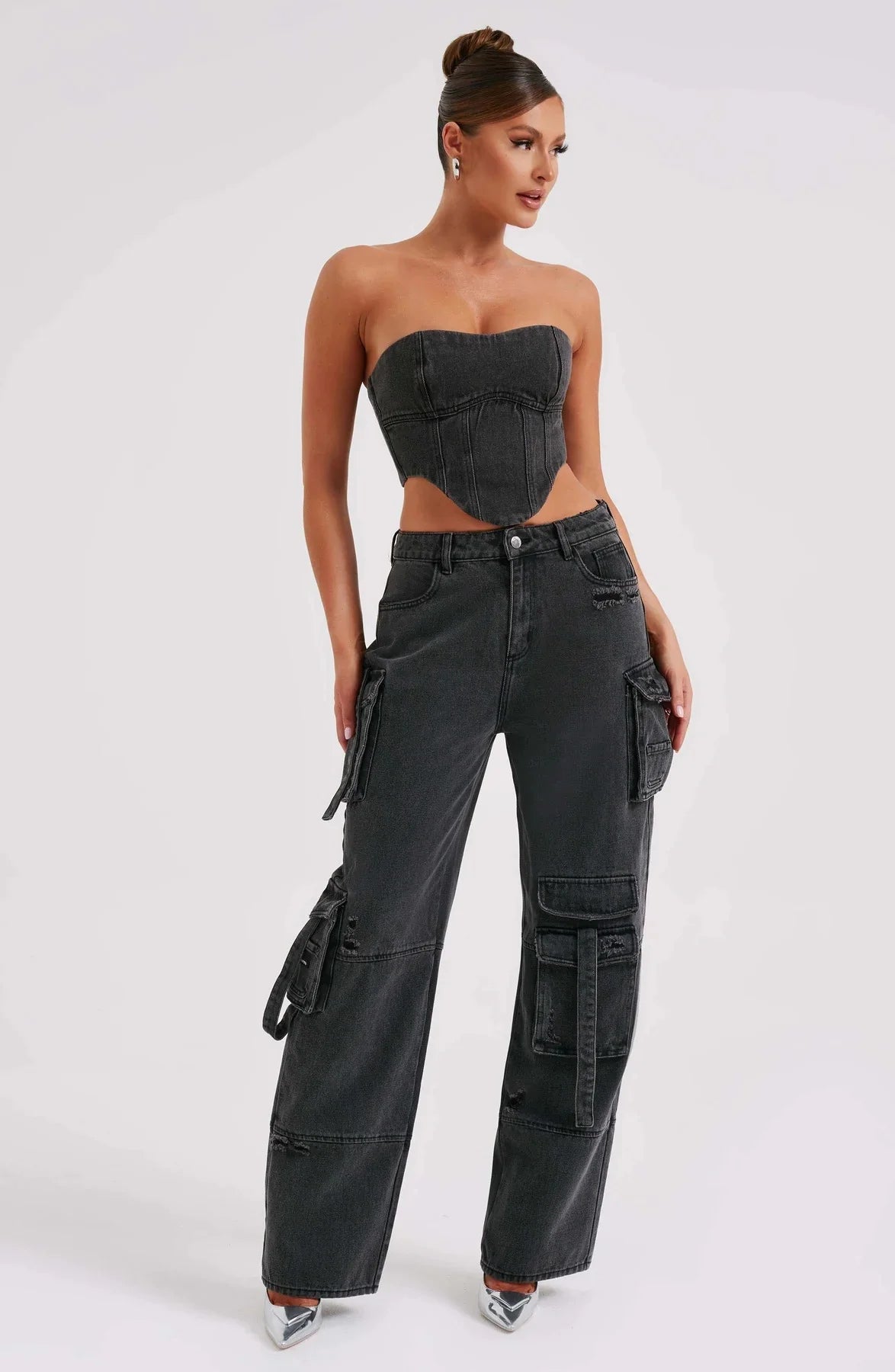 Loose Long Straight Cargo Pants