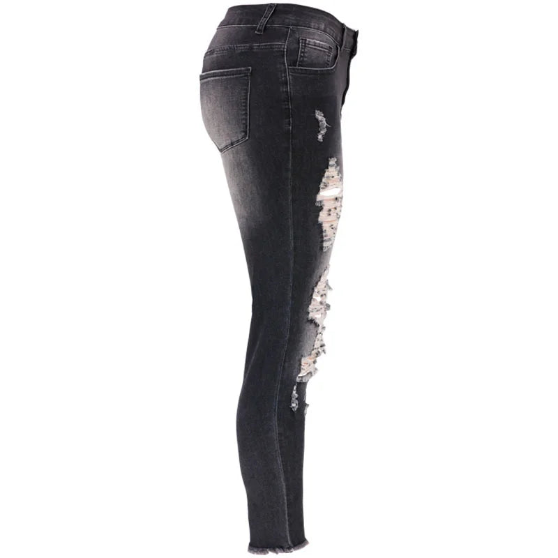 Stretch Ripped Skinny Jeans