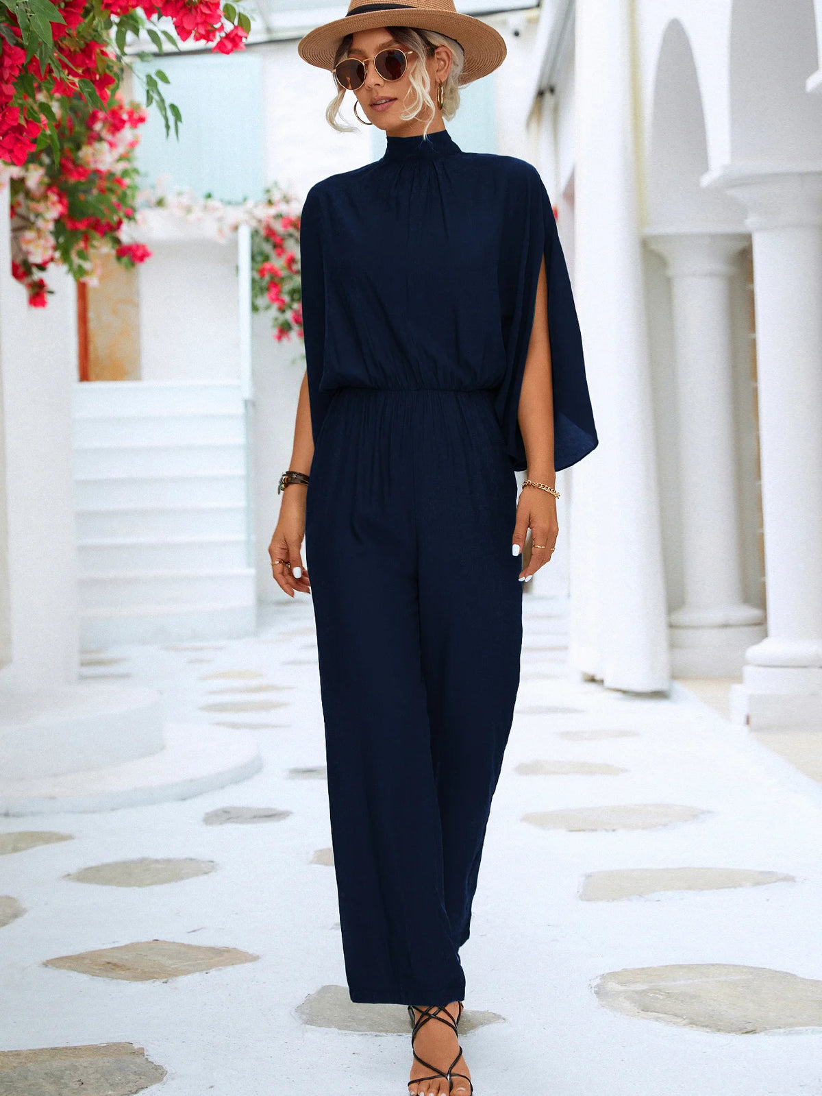 New Hot Selling Women’s Stand Up Collar Jumpsuit