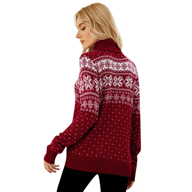 Red Christmas Sweater Knitted