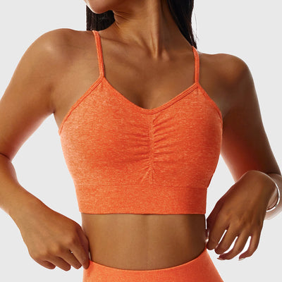 Fitted Crop Top With Thin Straps