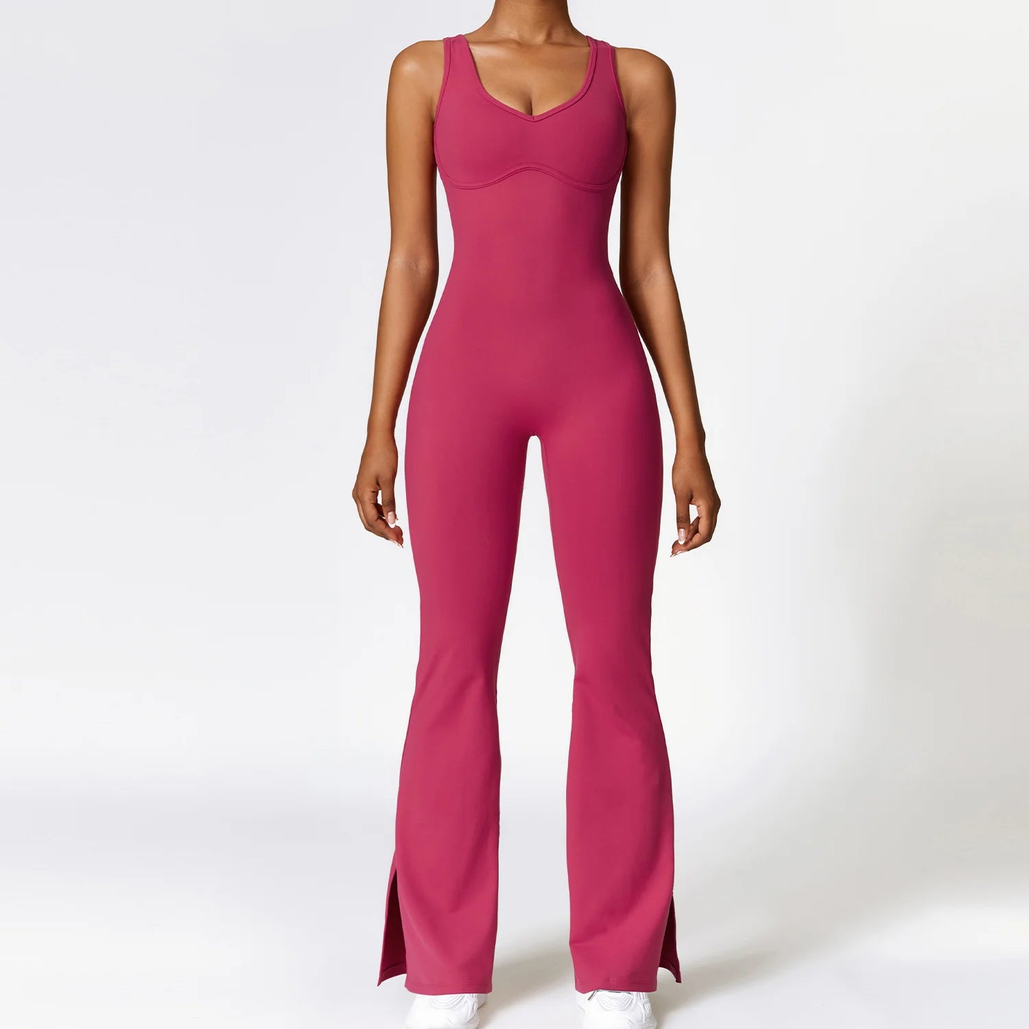 Tight Sports Wide Leg Jumpsuit