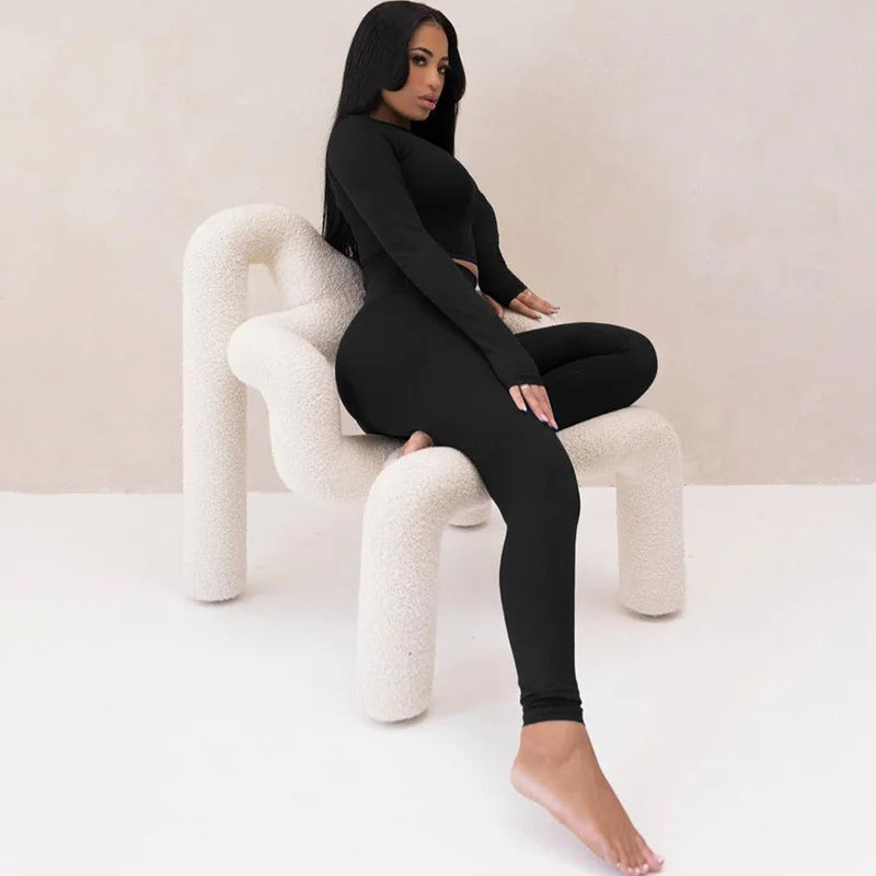 Long Sleeve Top And Leggings Set
