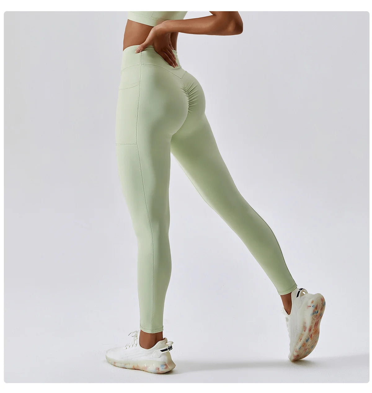 Sport Pants With Quick-drying Pocket And Crossed Waist