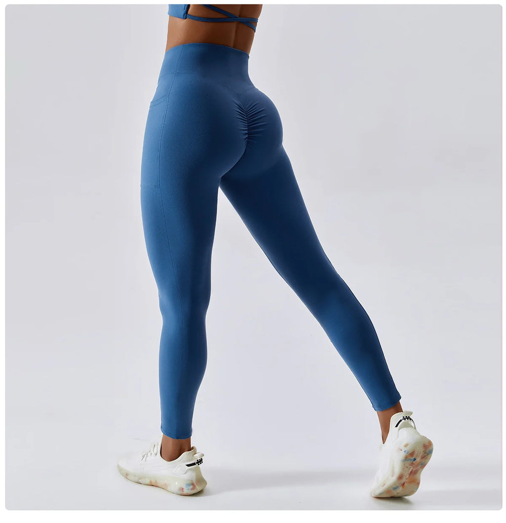 Sport Pants With Quick-drying Pocket And Crossed Waist