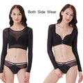 Mesh Cardigan With Open Navel