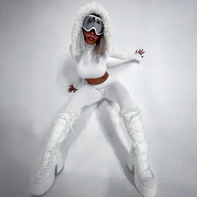 Hooded Top And Leggings Set