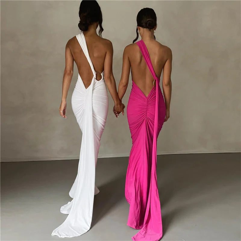 Backless Halter Bodycon Dress