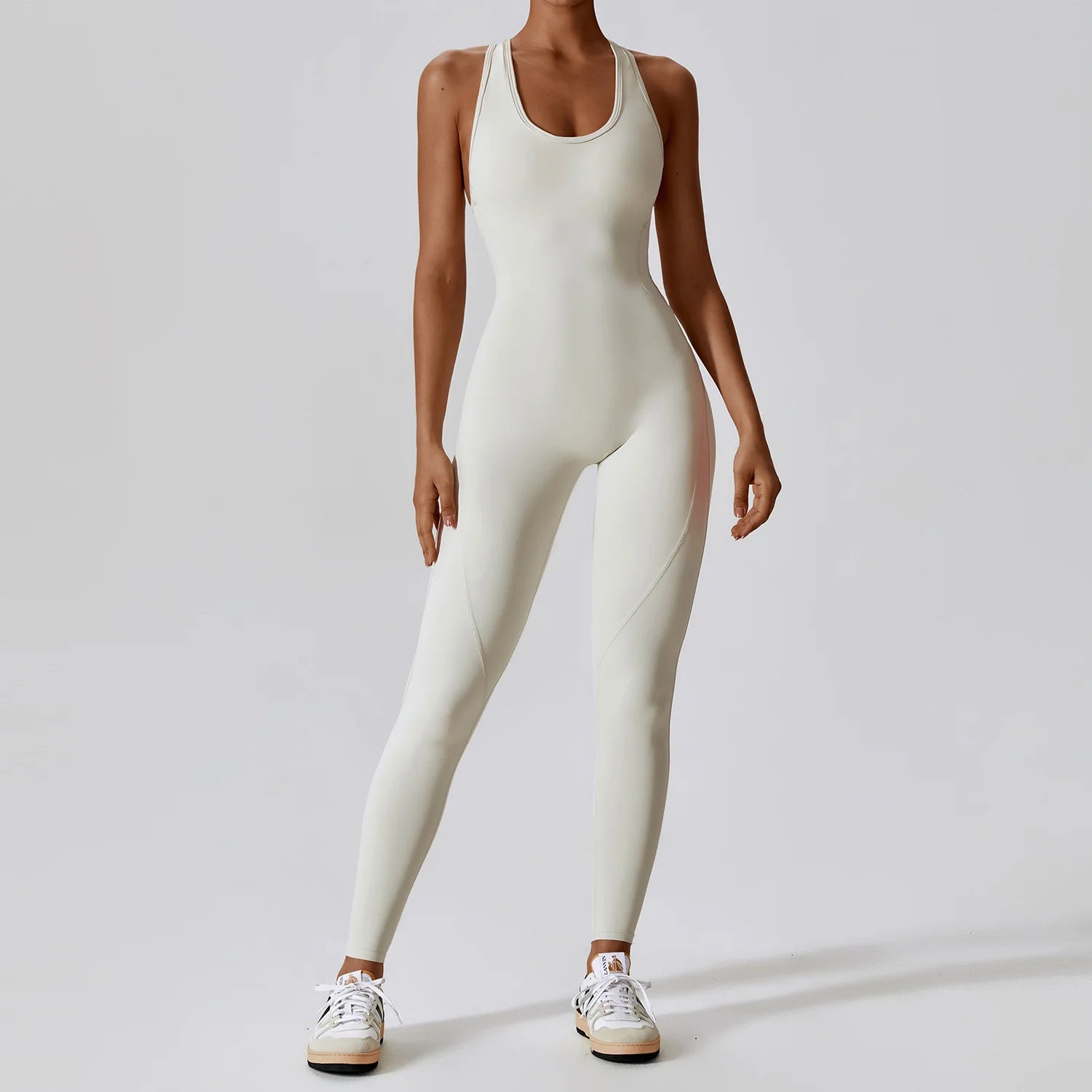 Tight Sport Jumpsuit With Open Back