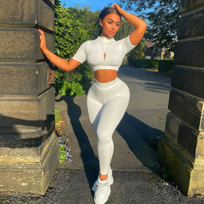 Long Sleeve Top And Tight Leggings Set