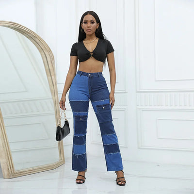 Women’s Jeans High Waist Straight Leg Comfortable