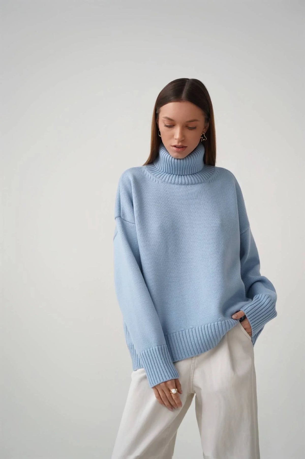 Overside High Neck Sweater
