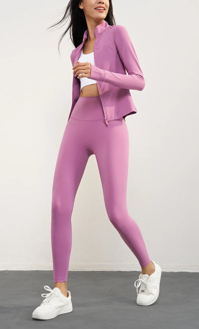 Velvet Vertical Collar Yoga Sport Coat