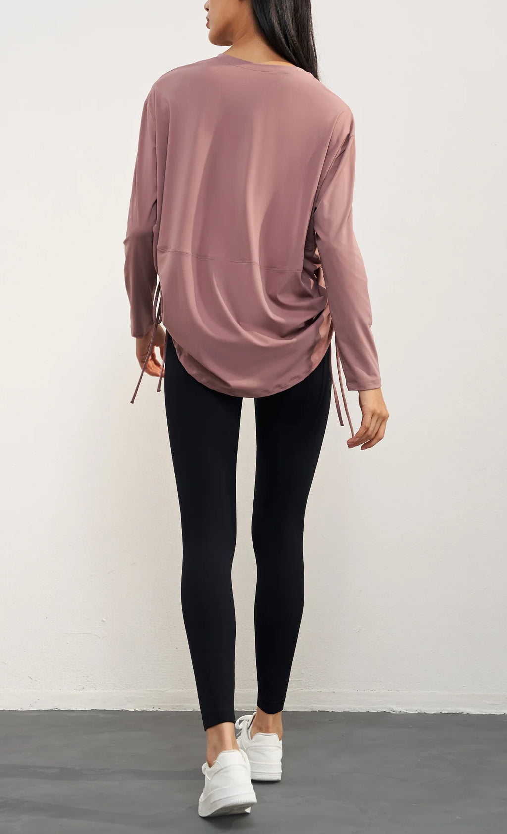 Lace Up Workout Waist T-Shirt