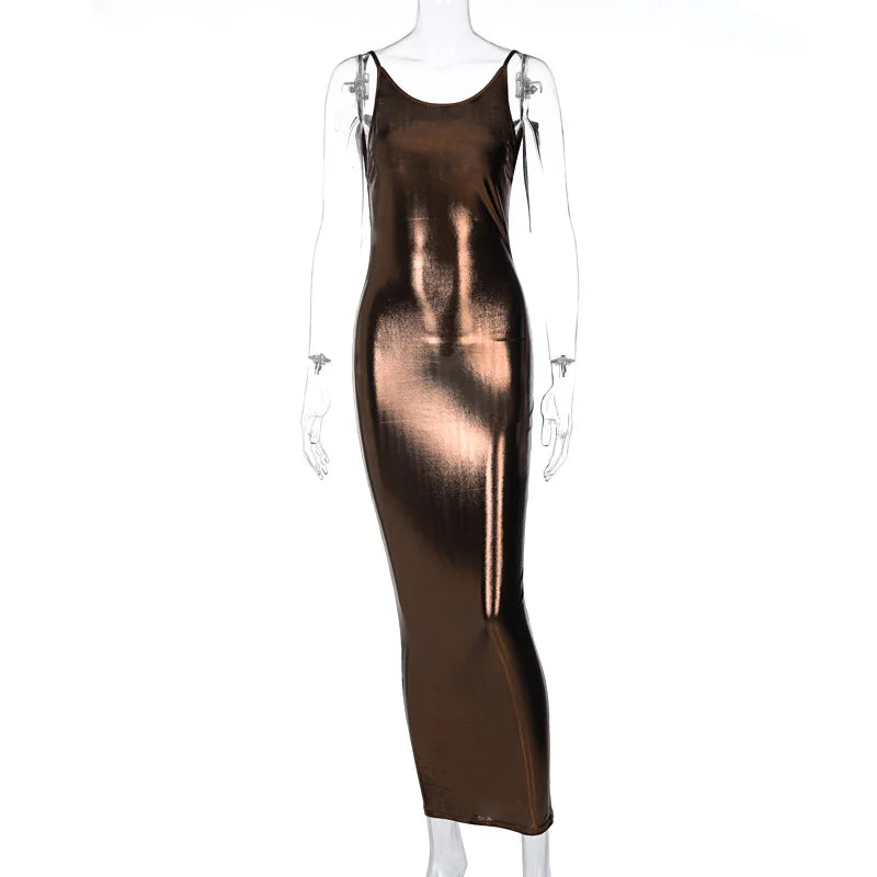 Sexy Backless Suspender Dress