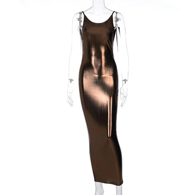 Sexy Backless Suspender Dress
