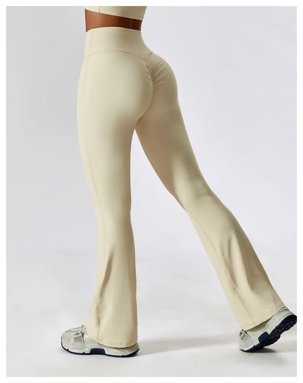 High Waist Slightly Flared Casual Sweatpants