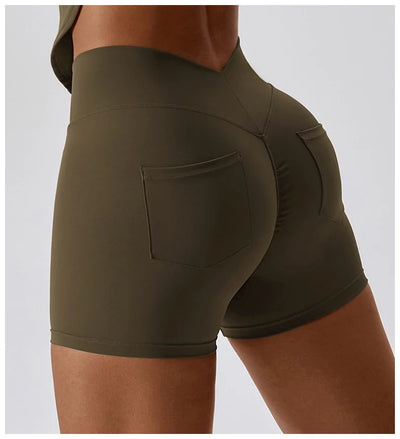 Tight Sport Shorts With Pocket