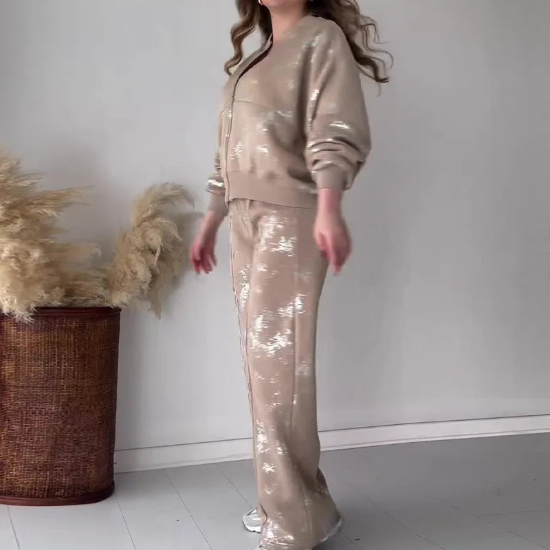 Printed Tracksuit Set