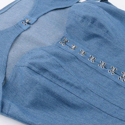 Denim Sleeveless T-shirt