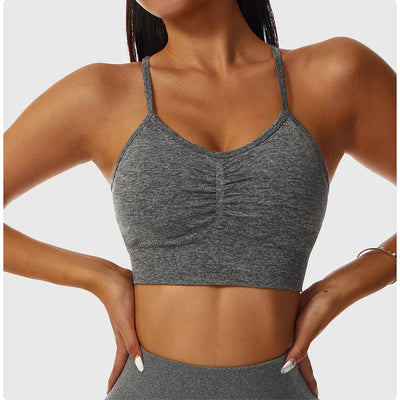 Fitted Crop Top With Thin Straps