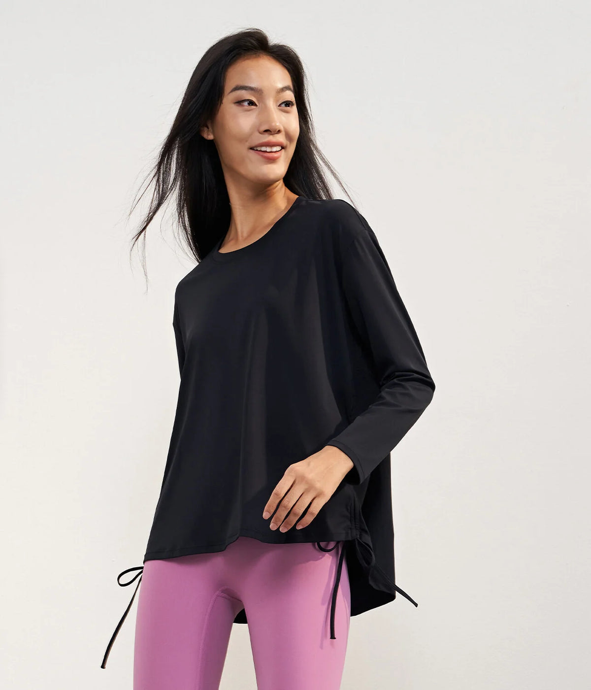 Lace Up Workout Waist T-Shirt
