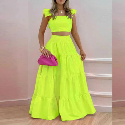 Summer Set With Top And Long Skirt