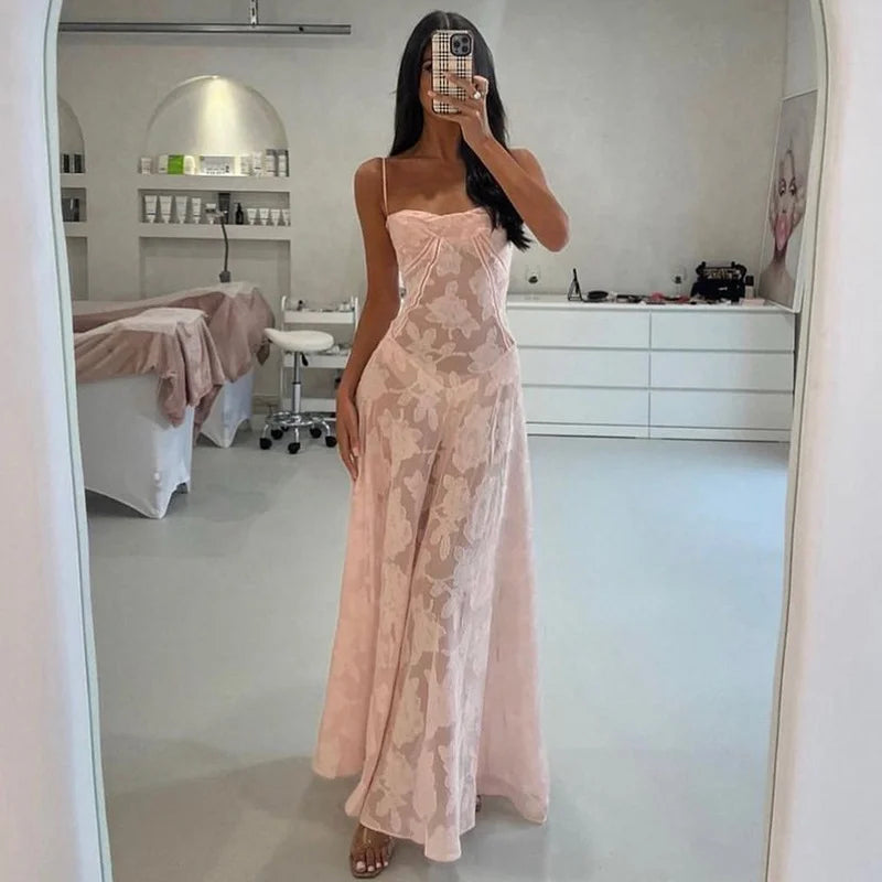 Bandeau Neckline Evening Dress