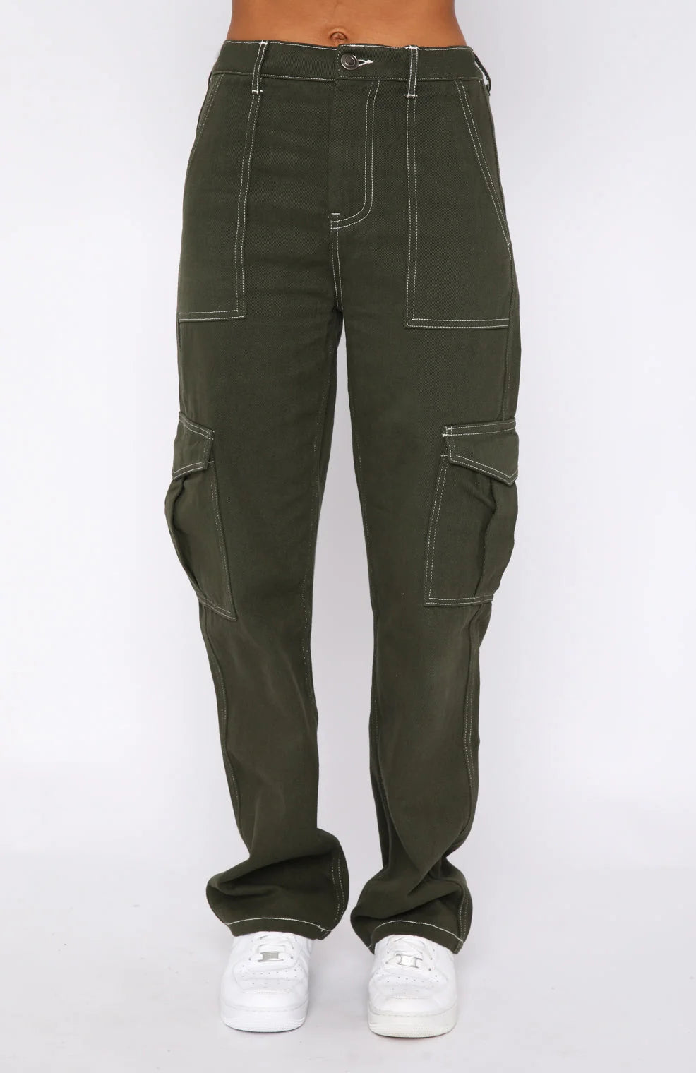 Pants Straight Multi Pocket Cargo Pants