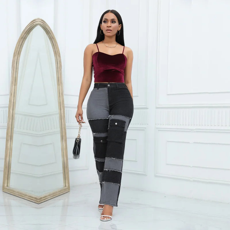 Straight Jeans With Pockets