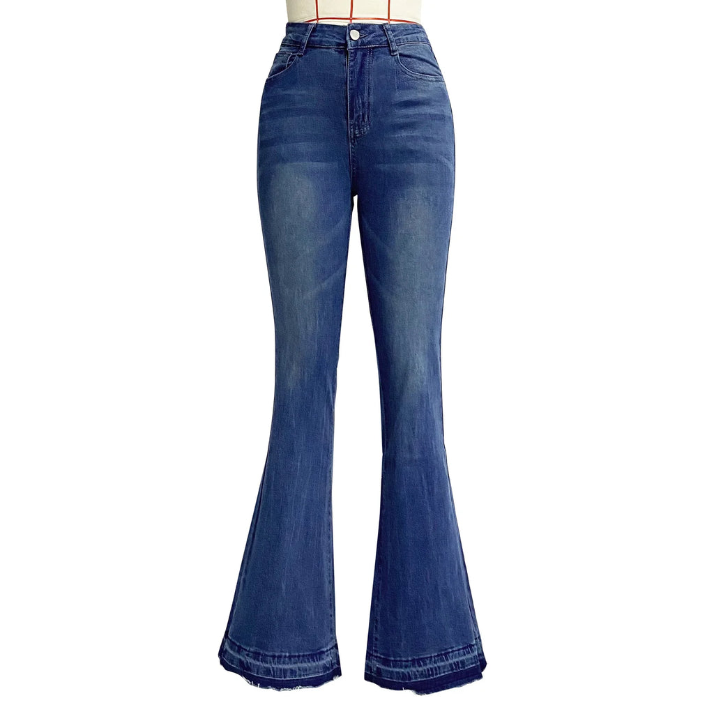 Stylish Slim Fit Stretch Flared Jeans