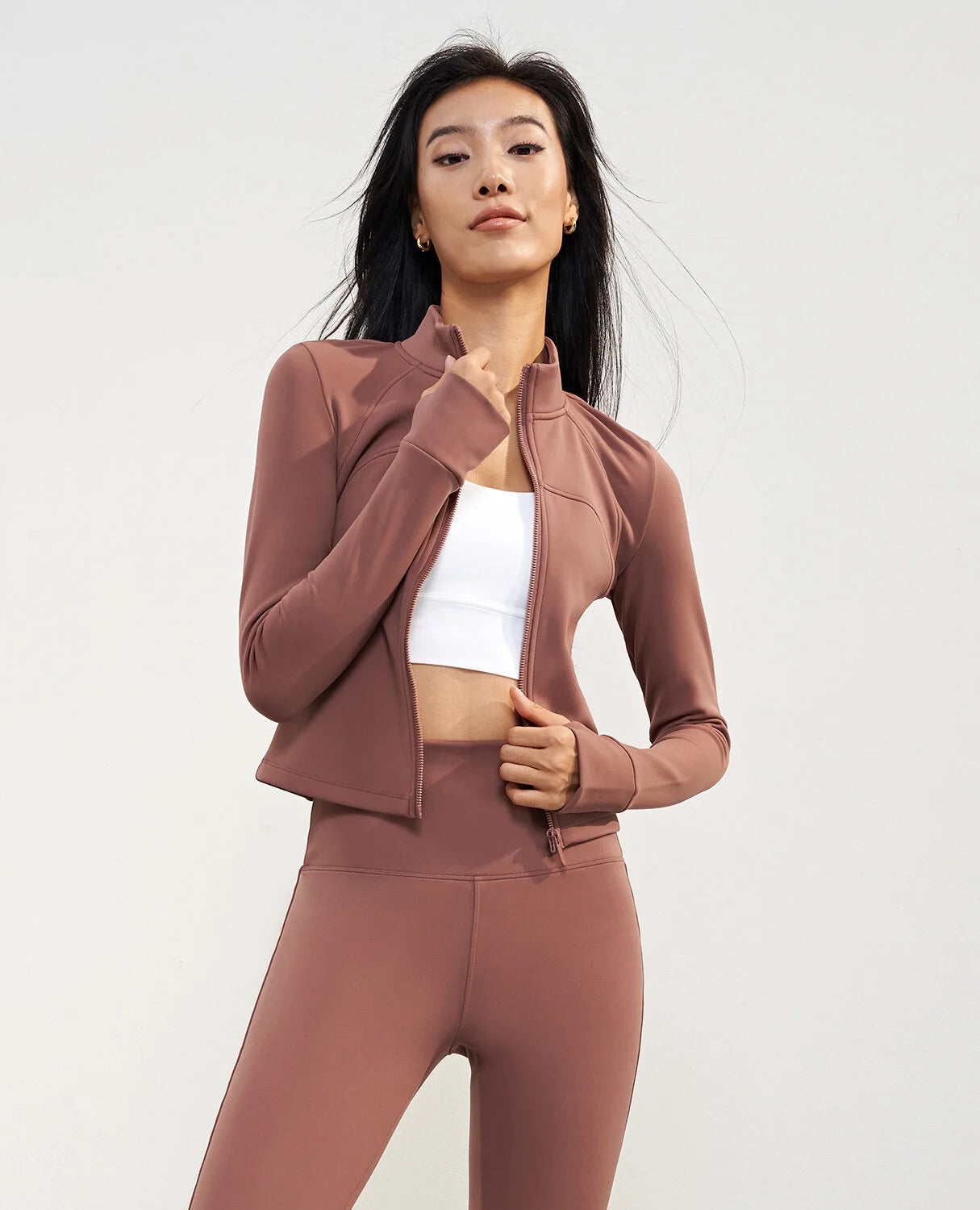 Wind Proof Standing Collar Yoga Jacket