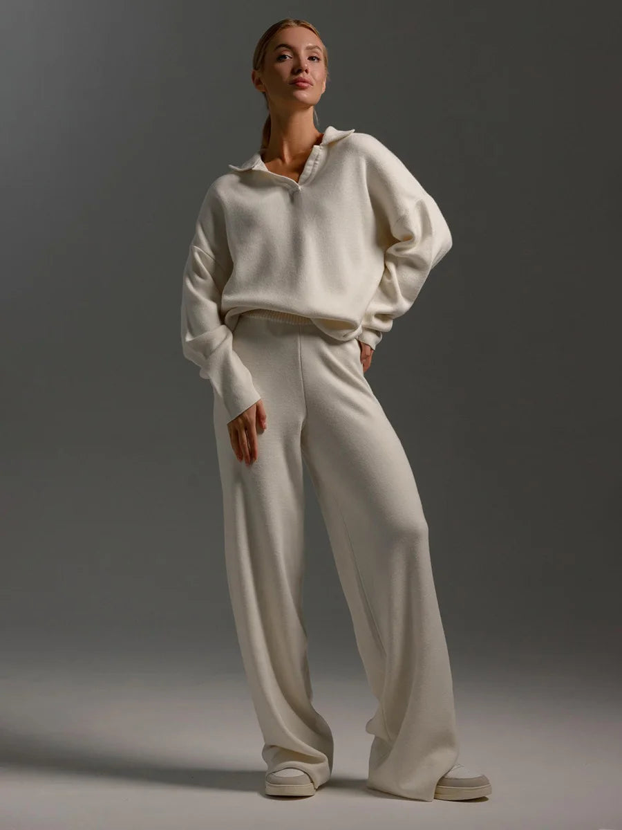 Sweater And Wide Pants Set