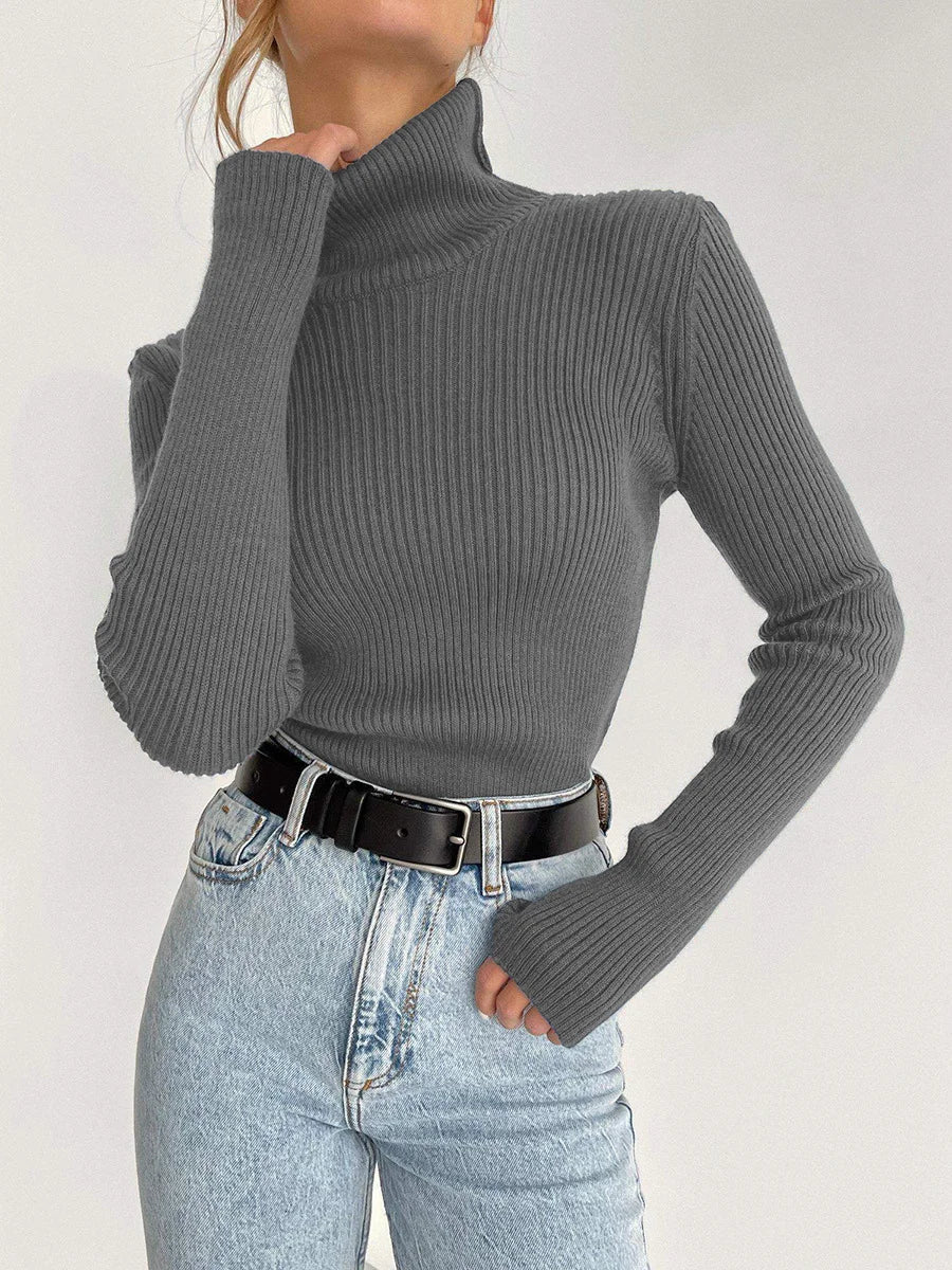 Lengthened Turtleneck Sweater