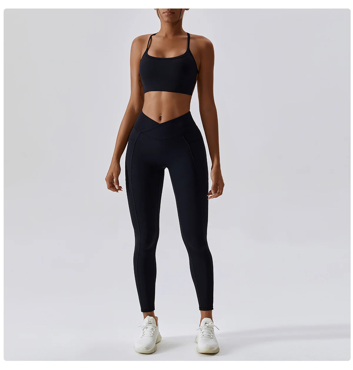 Sport Pants With Quick-drying Pocket And Crossed Waist