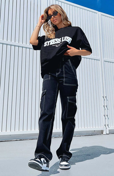 Pants Straight Multi Pocket Cargo Pants
