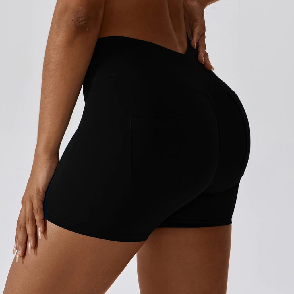 Tight Sport Shorts With Pocket